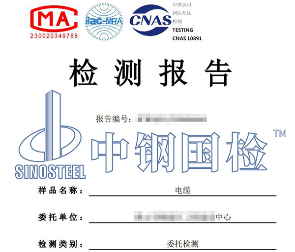 電纜檢測報告